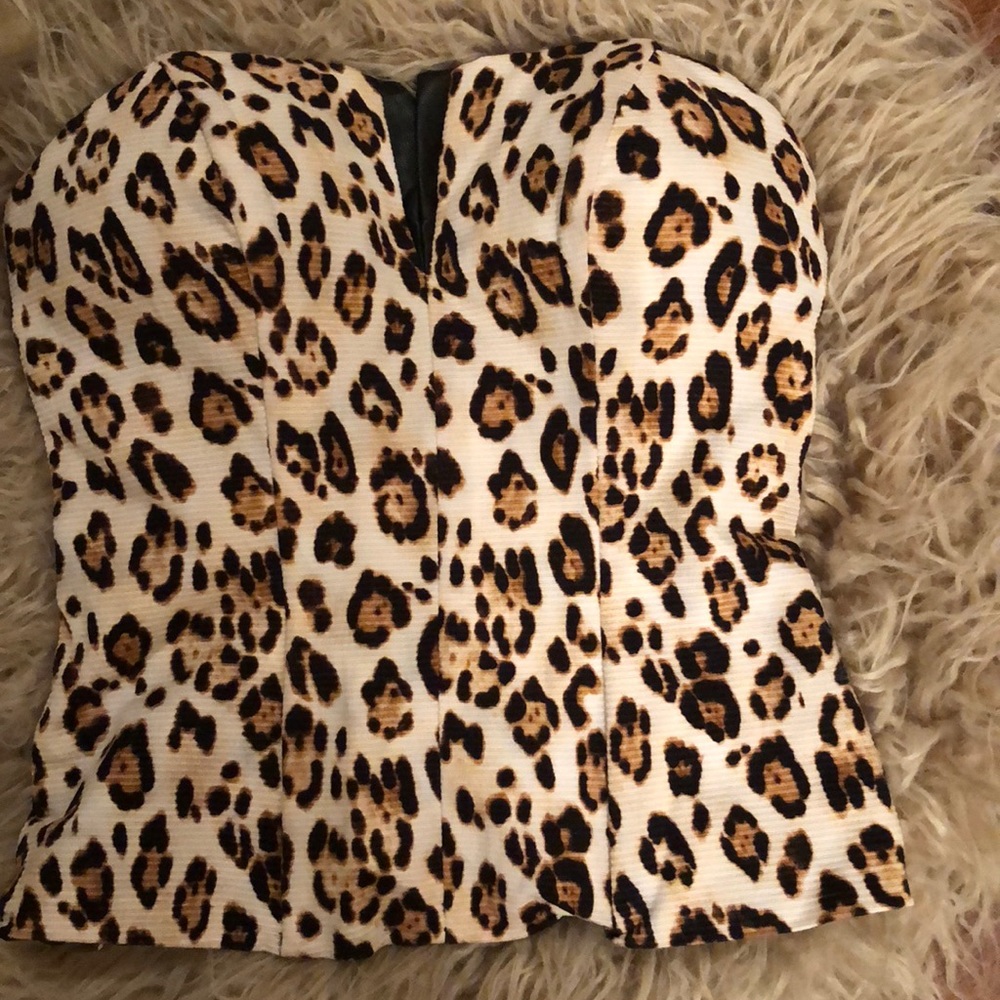 Leopard Guess corset top